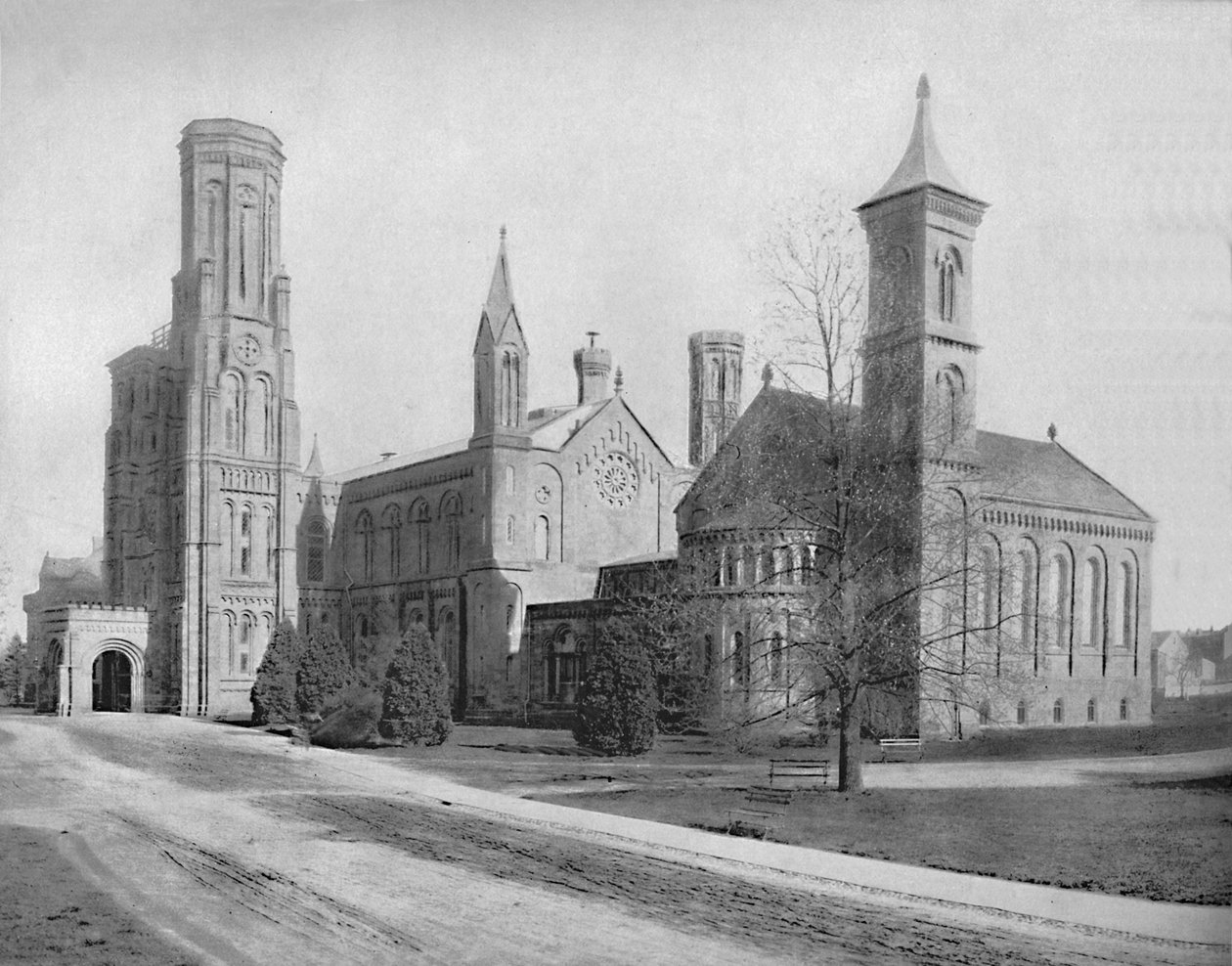 史密森学会（Smithsonian Institution），华盛顿特区，c1897。 作者 不明