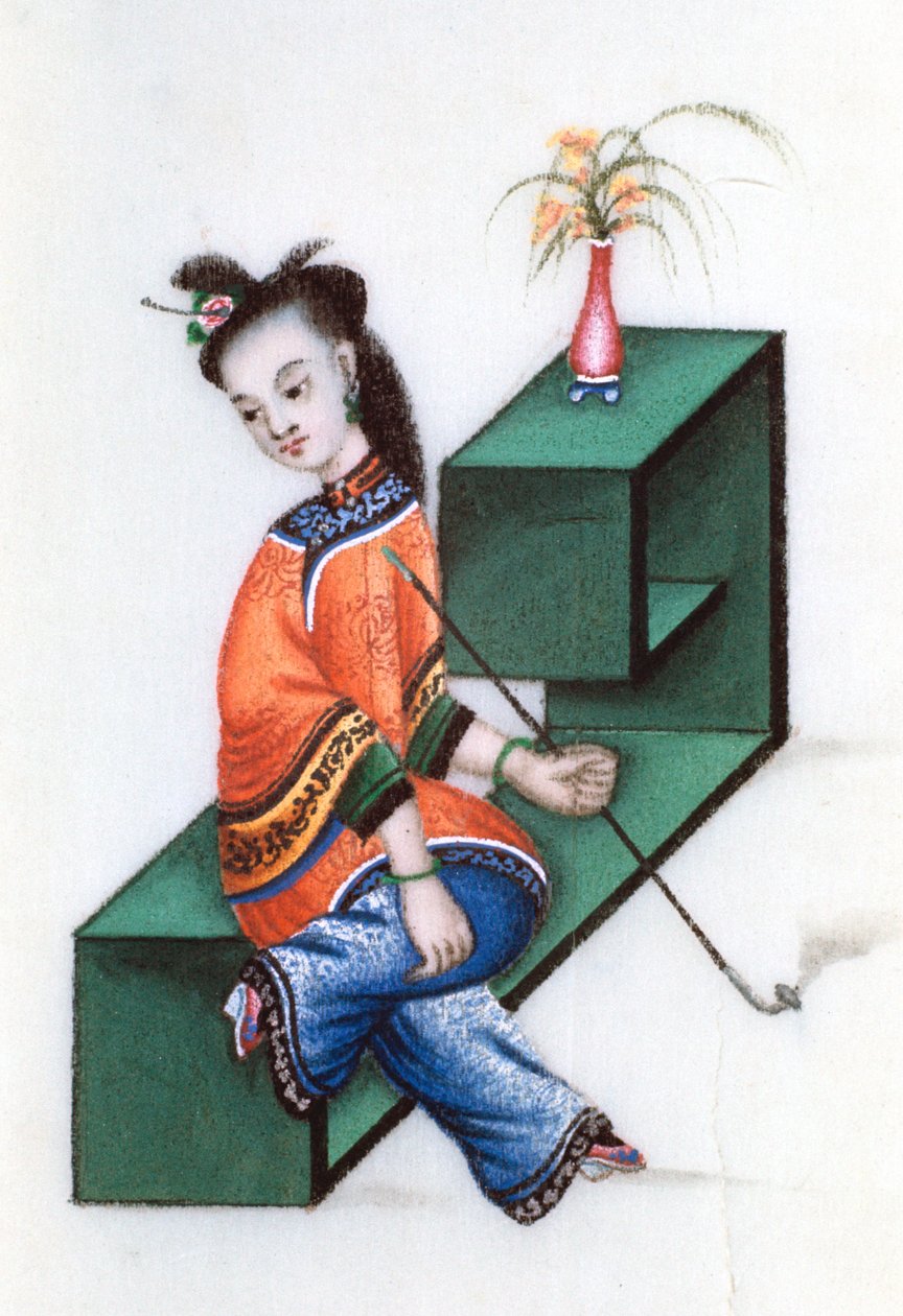 吸烟鸦片，十九世纪中叶 作者 不明