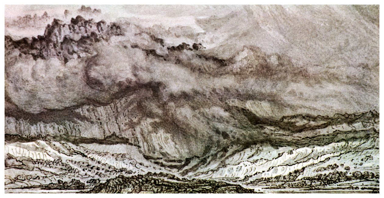 一场暴风雪，斯诺登，1853年，1956年 作者 不明