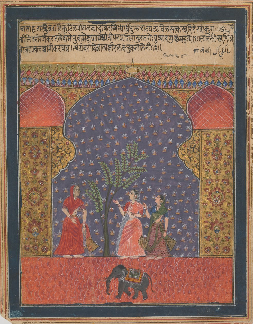 Solanki Raga, Folio from a Ragamala, ca. 1590. 作者 不明