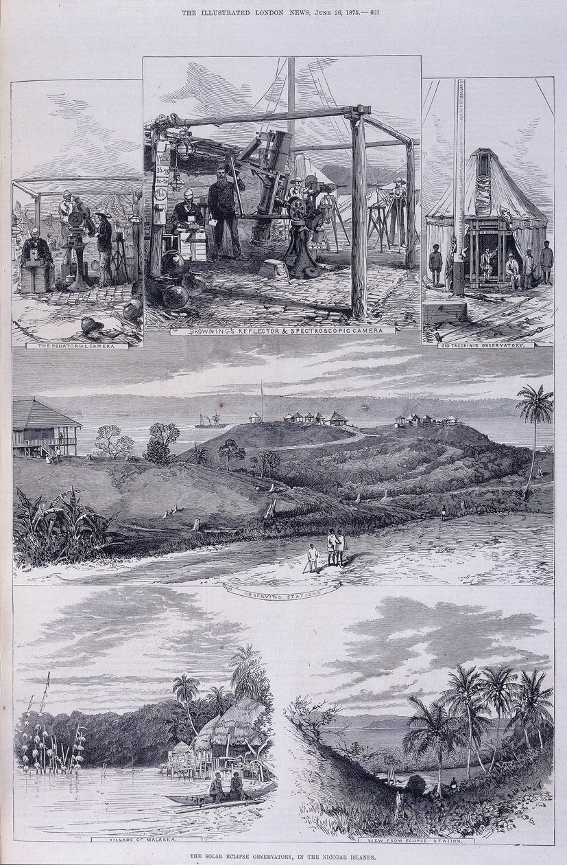 日食天文台，尼科巴群岛，c1875 作者 不明