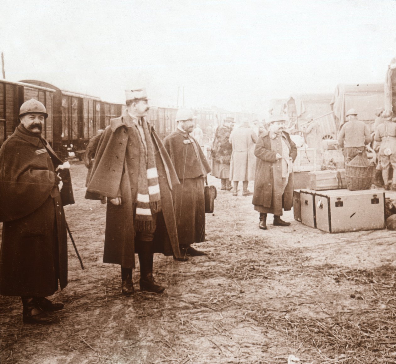 士兵到达法国阿曼维尔，c1914-c1918 作者 不明