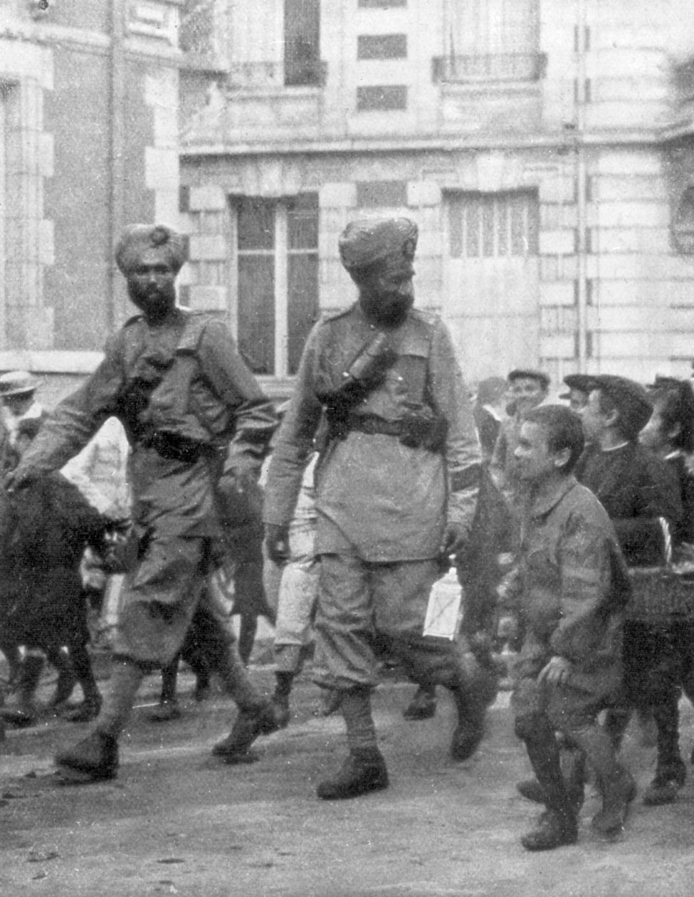 法国英属印度军队的士兵，约于1915年 作者 不明
