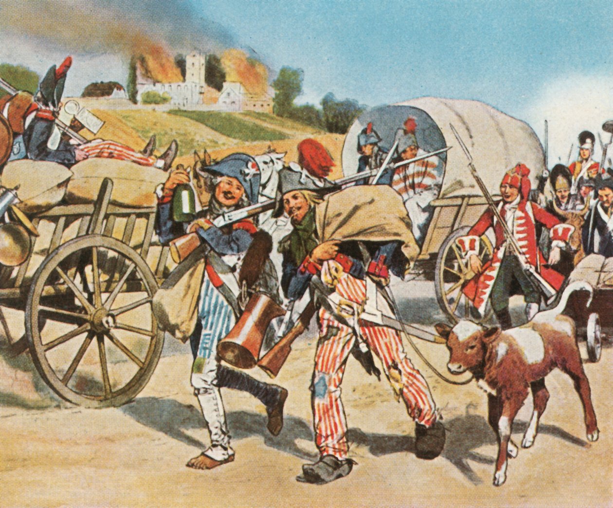 1793年，1936年，法国革命在普法尔茨的士兵。 作者 不明