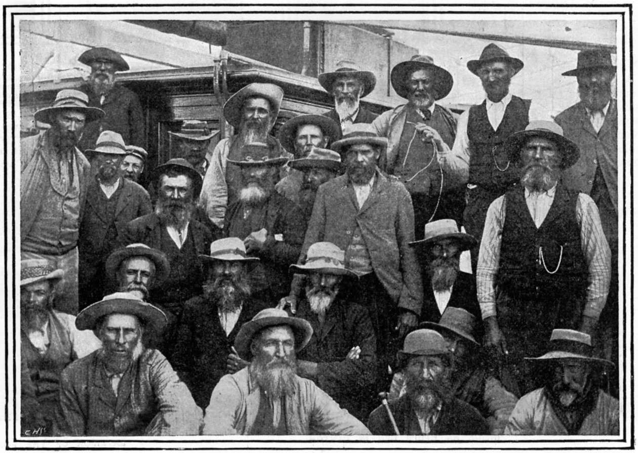 1900年第二次布尔战争中的帕尔德伯格（Paardeberg）之后，克罗涅斯·布尔（Cronjes Boer）的一些军官 作者 不明