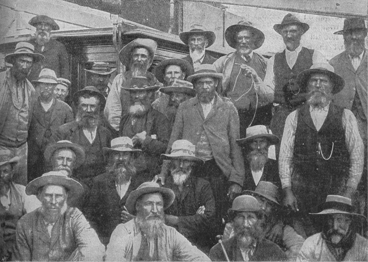 1902年，大约在1900年，在帕尔德堡被俘虏的克朗耶斯军官 作者 不明