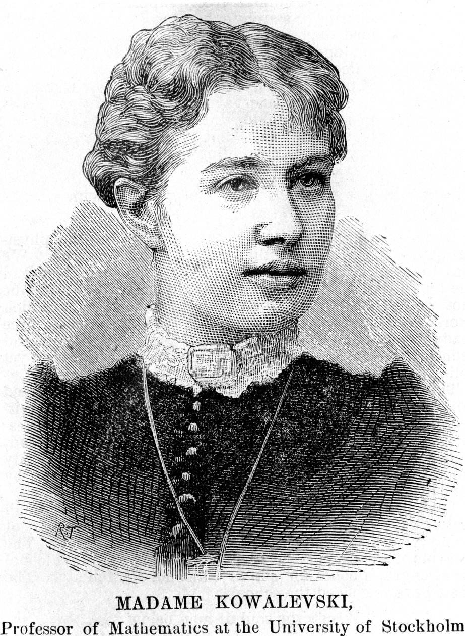 索尼亚·索菲·科瓦列夫斯基（Sonia Sophie Kowalevski），俄罗斯数学家，1888年 作者 不明