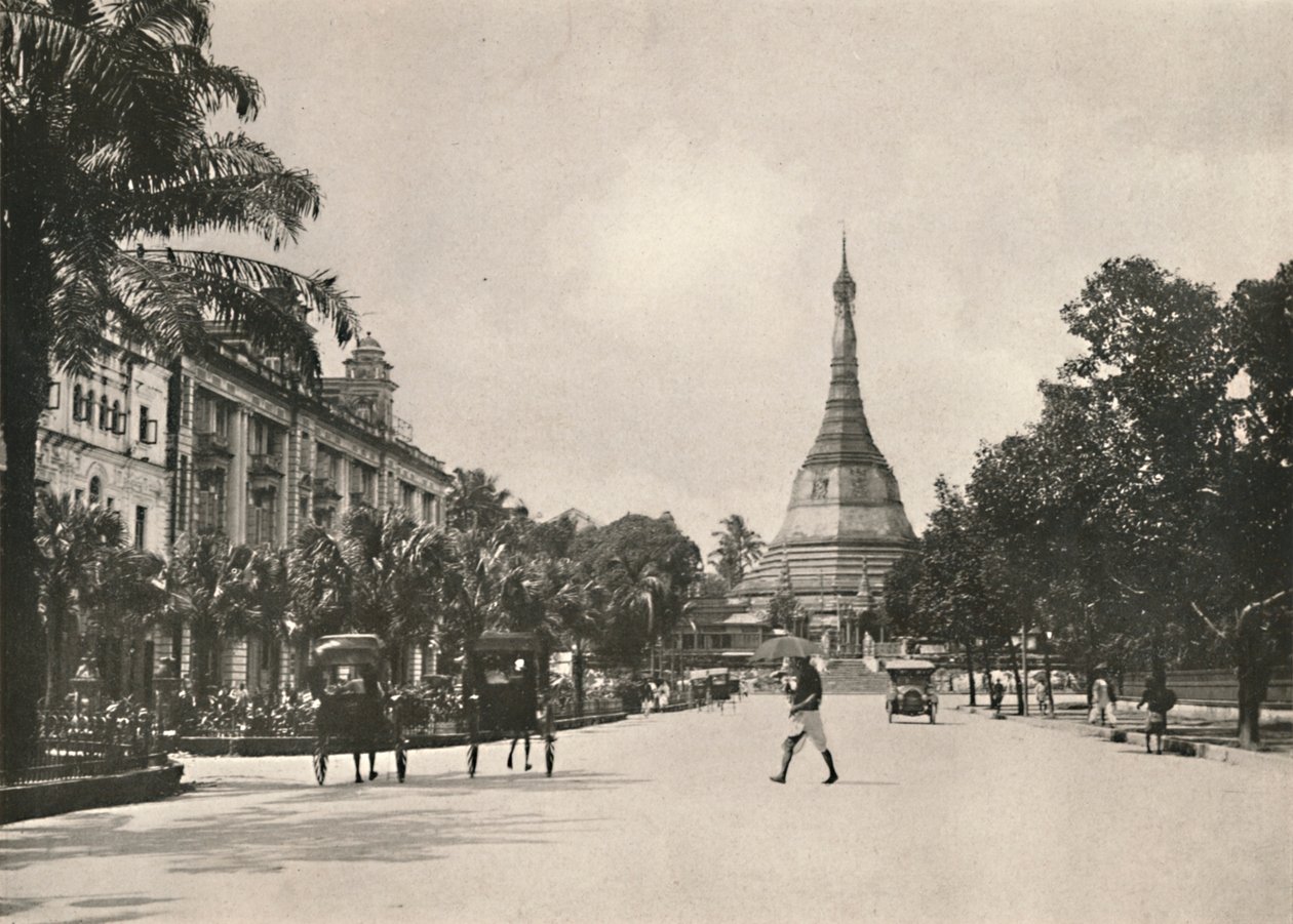 仰光，索拉塔路，1900年。 作者 不明