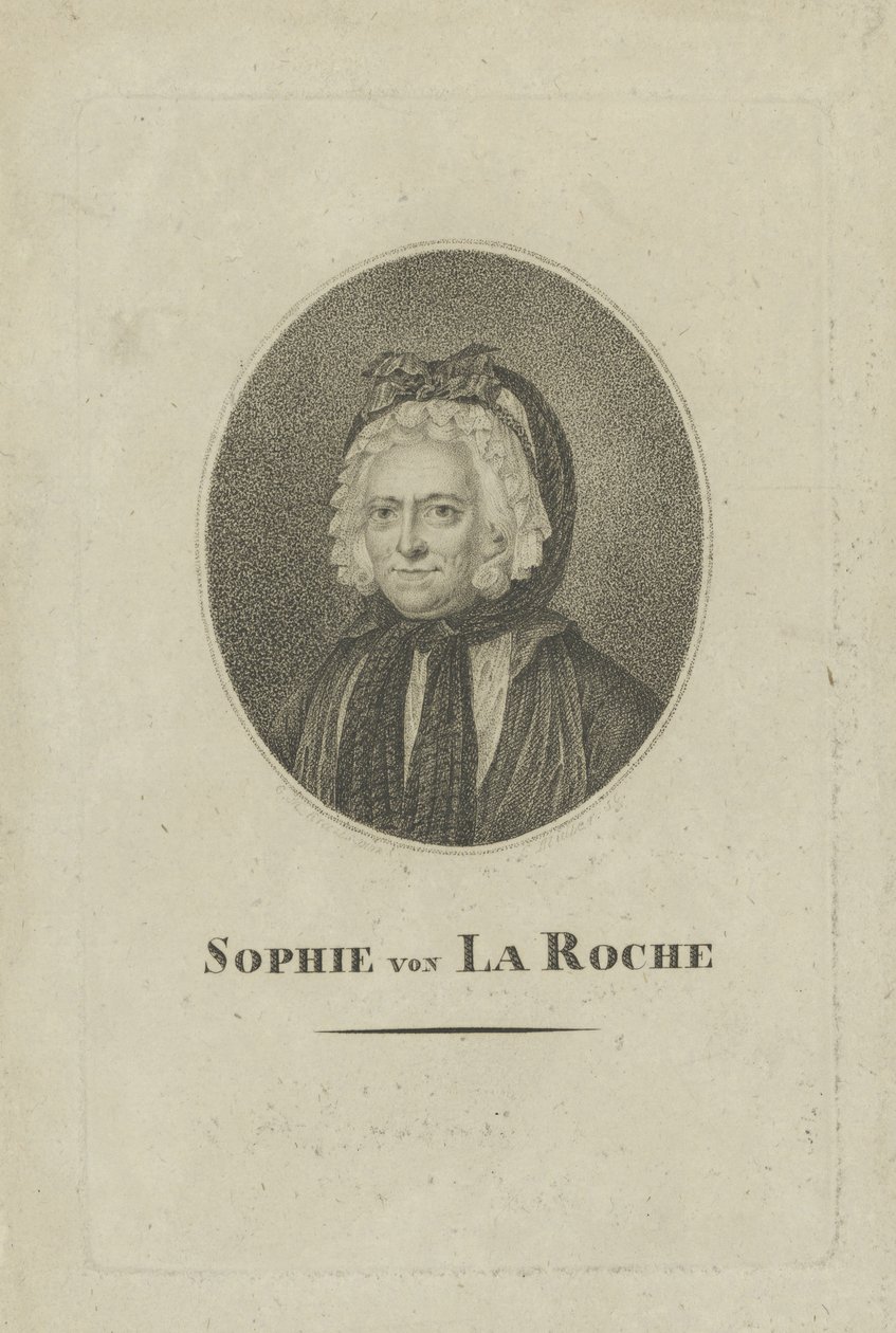 索菲·冯·拉·罗什（Sophie von La Roche），出生于古特曼·冯·古特斯霍芬（1730-1807），c。 1800。 作者 不明