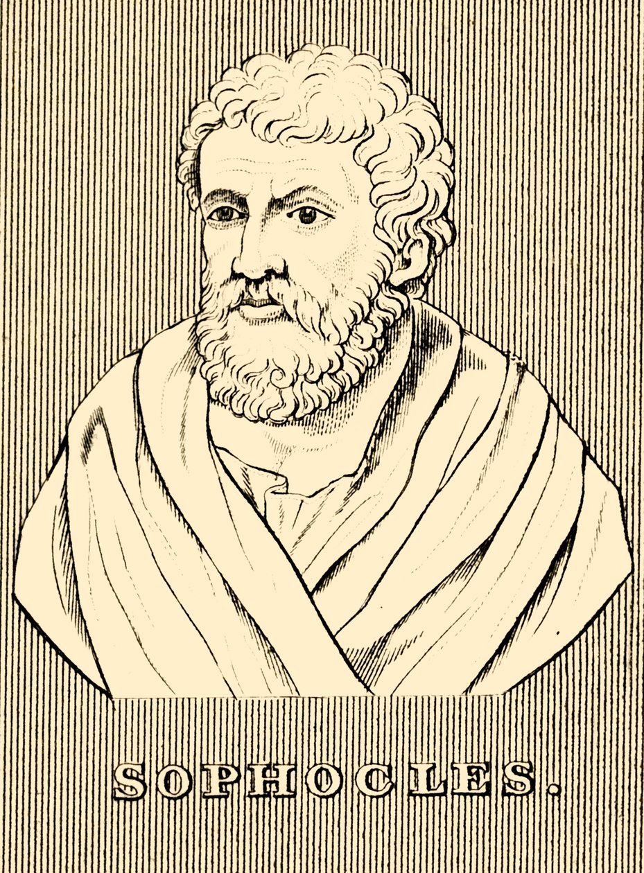 Sophocles，c497-405 BC，1830。 作者 不明