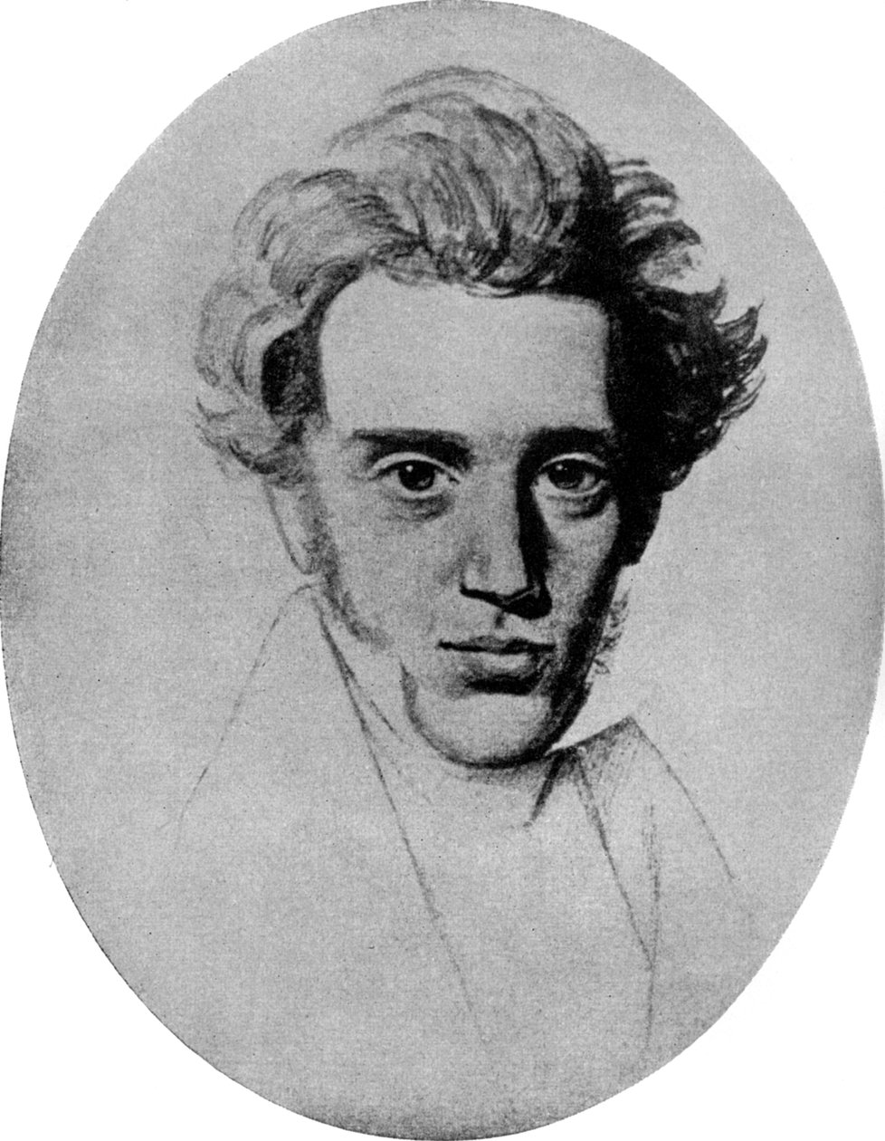 丹麦哲学家和神学家Soren Kierkegaard，c1840年，1956年 作者 不明