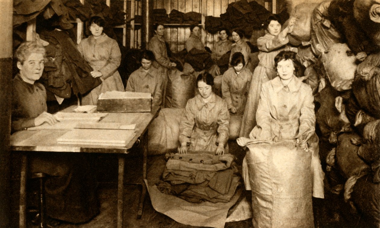 第一次世界大战，1943-1918年，WAAC服装店的制服分类，1933年。 作者 不明
