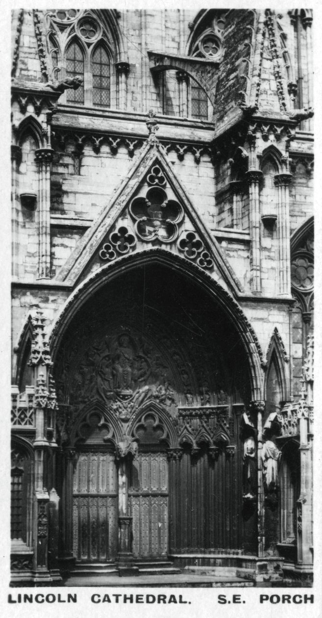 东南门廊，林肯大教堂，c1920年代 作者 不明