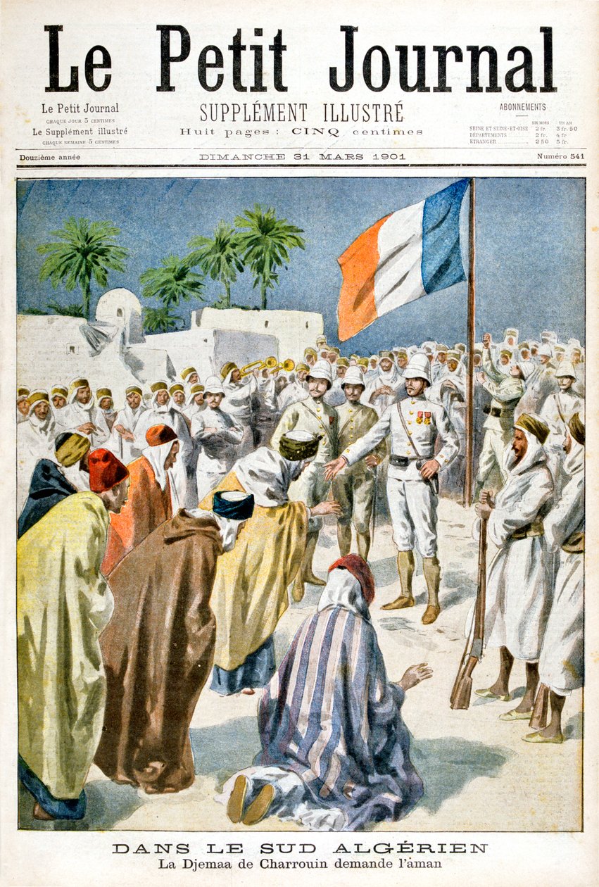 杰玛·德·夏洛因（Djemaa de Charrouin）在阿尔及利亚以南，要求宽恕，1901年 作者 不明
