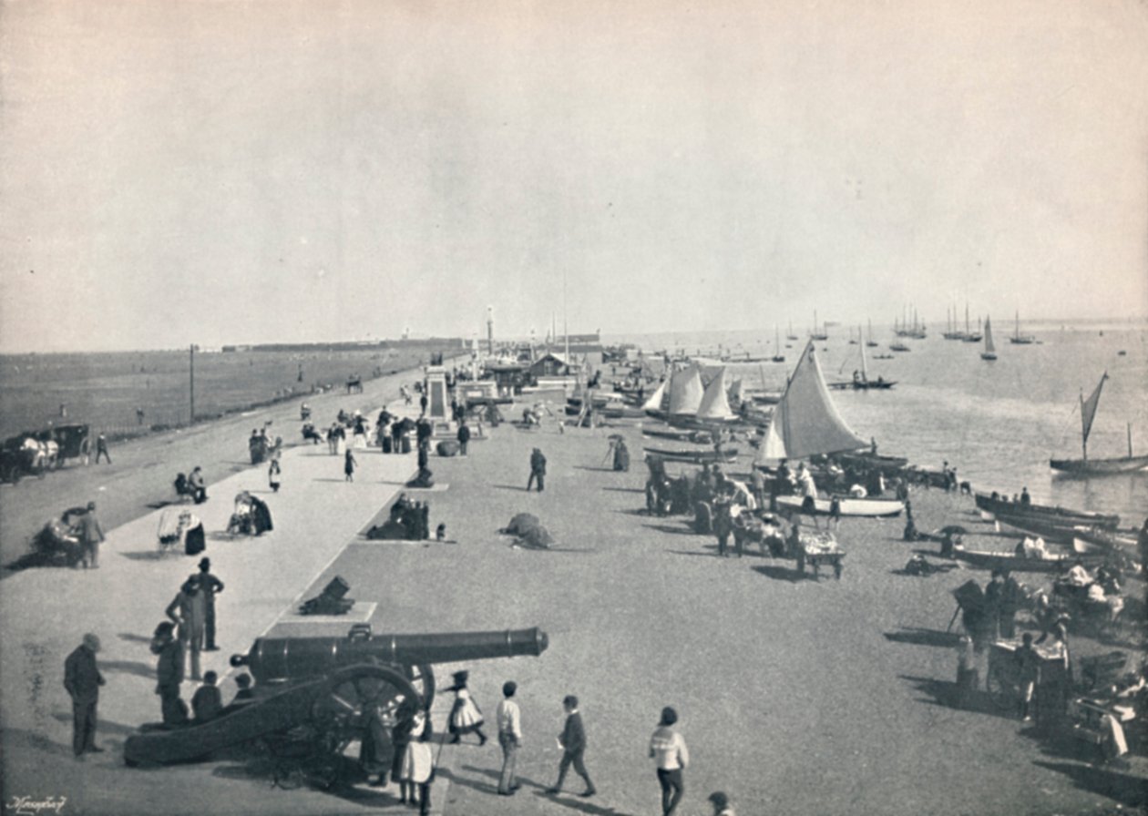 南海-海滩全景，1895年 作者 不明