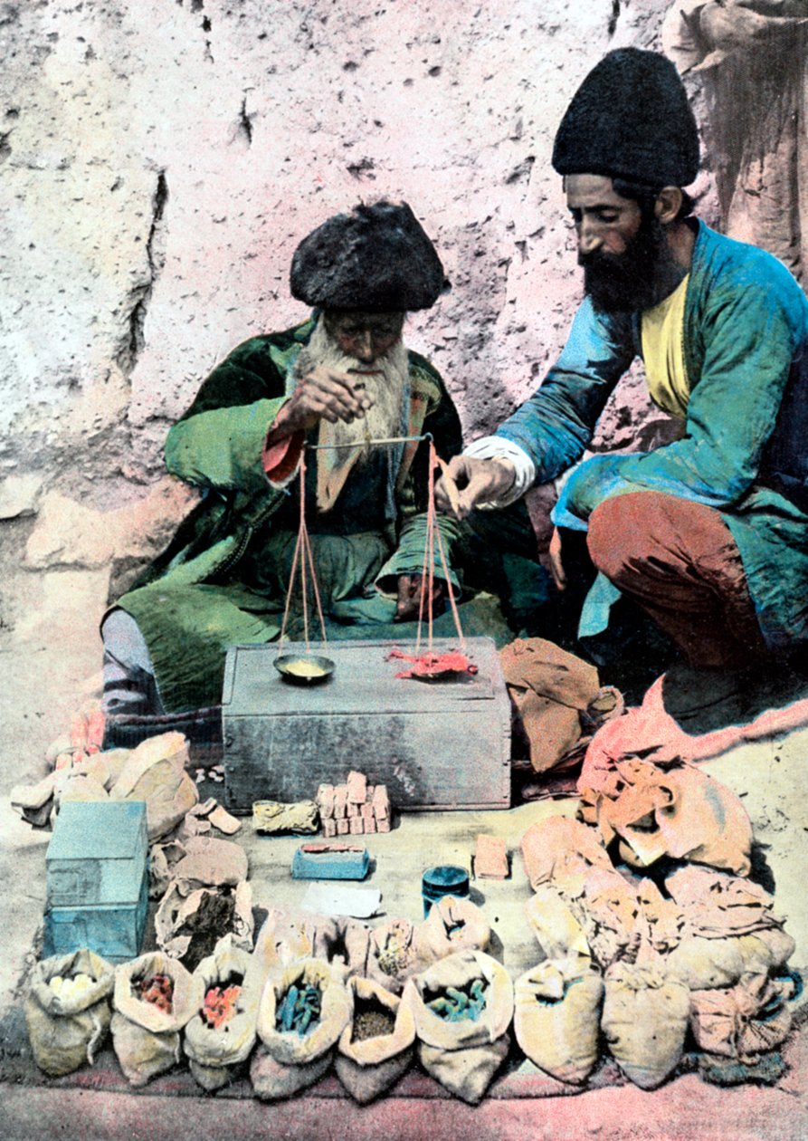 香料卖家，皇宫，德黑兰，c1890 作者 不明