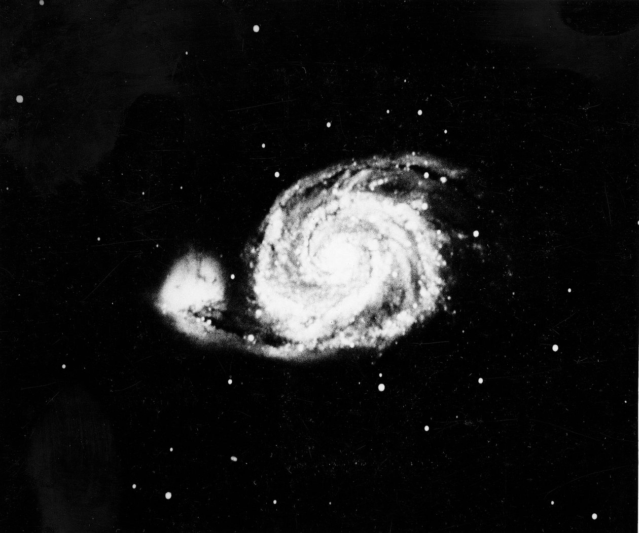 1910年在Canes Venatici拍摄的螺旋星系M 51 作者 不明