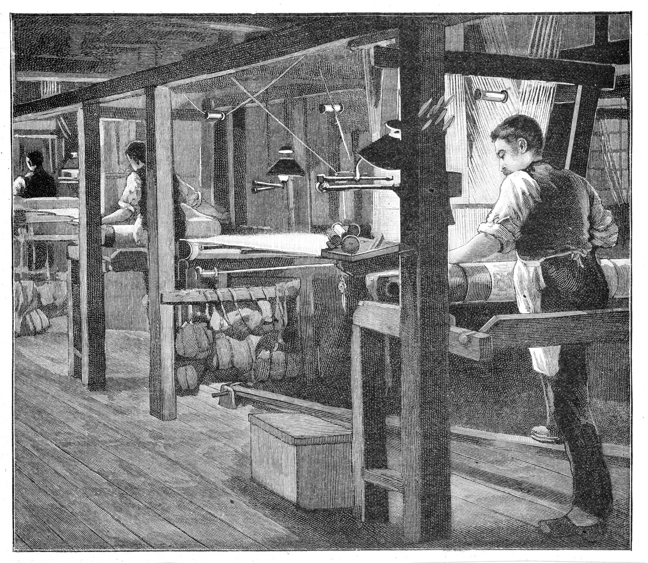 Spitalfields丝织工，1893年 作者 不明