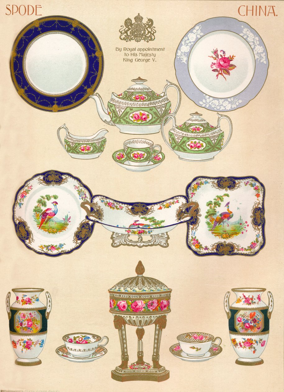 Spode中国：WTCopeland＆Sons，特伦特河畔斯托克，18世纪，1913年 作者 不明