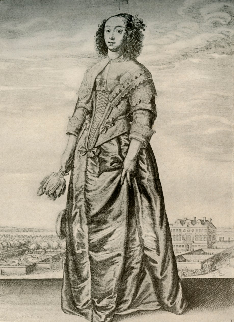 春季-一位英国女士的时尚室内装扮，查理一世统治，c1620-1640，1937年 作者 不明