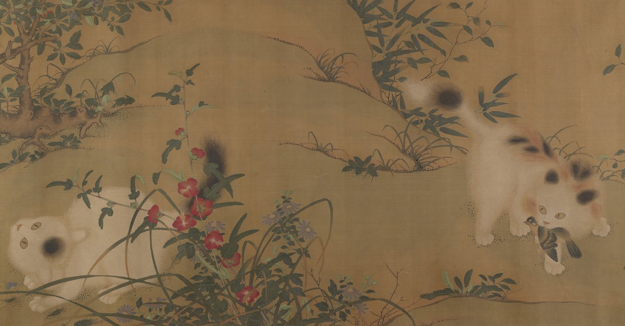 十八世纪在唐人花园里玩的春天。 作者 不明