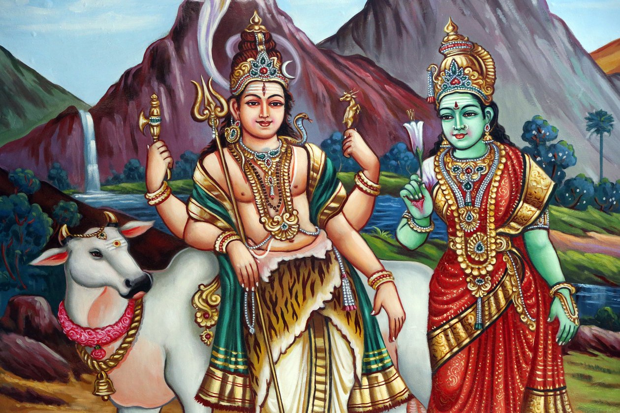 Sri Vadapathira Kaliamman hindu temple. Shiva and Parvati. Singapore 作者 不明