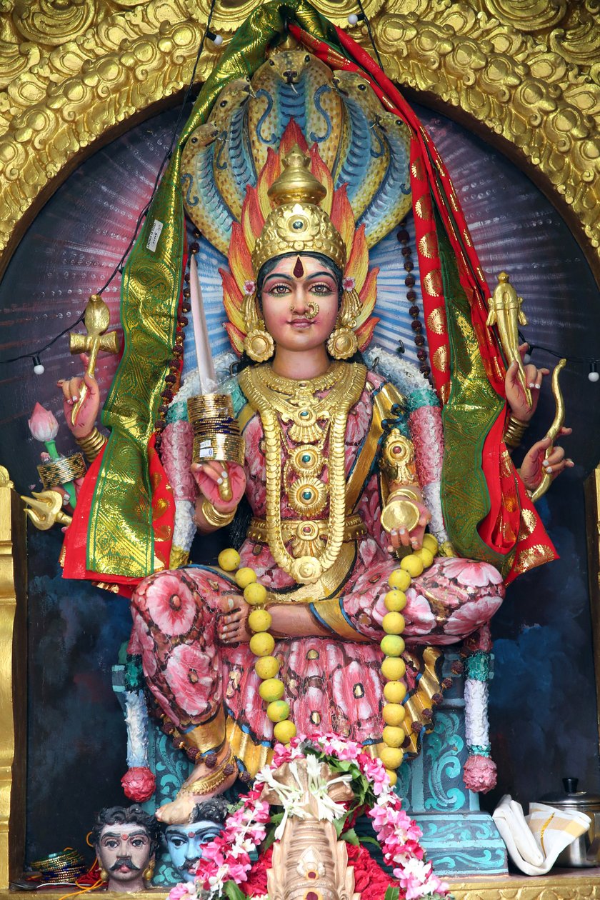 Sri Veeramakaliamman Hindu Temple. Sri Mariamman (Maariamma, Mari ou Amman), the South Indian Hindu goddess of rain, 20160818, Singapore, Singapore 作者 不明