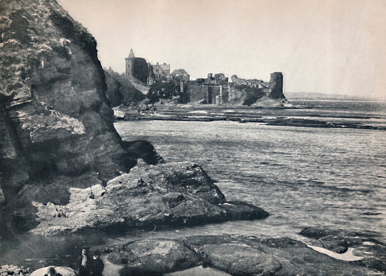 圣安德鲁斯-城堡，从东南看，1895年 作者 不明