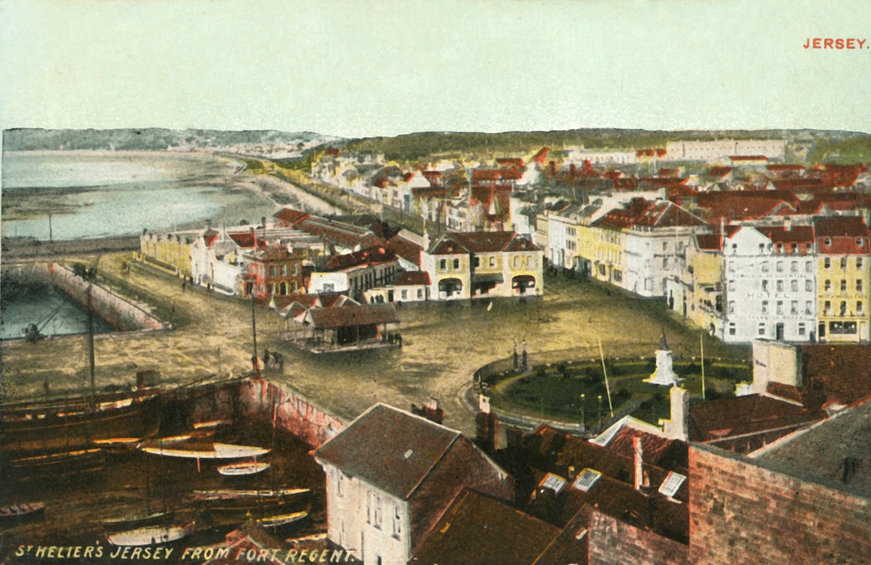 摄政堡（Fort Regent）的圣海利尔泽西岛（St.Heliers Jersey），1906年。 作者 不明