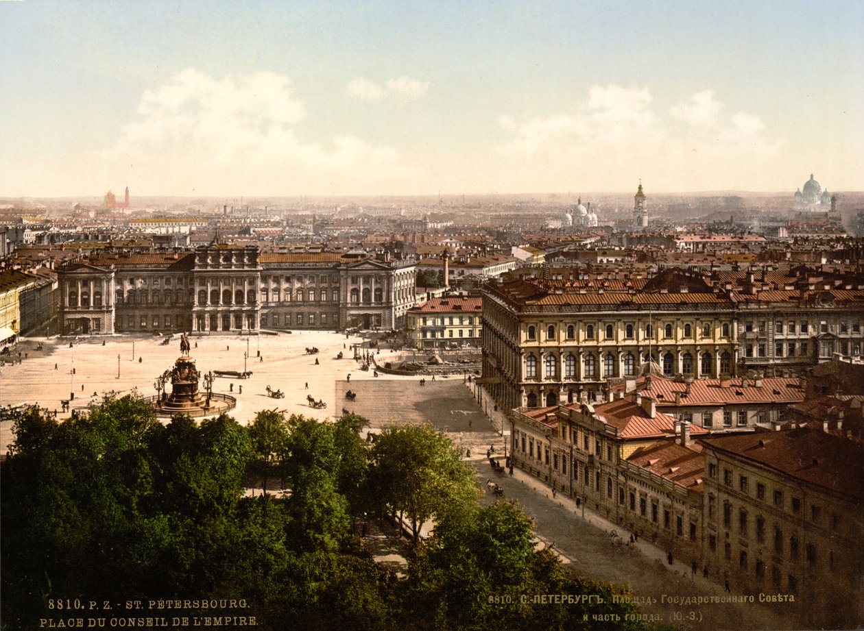 圣以撒广场（St Isaacs Square），俄罗斯圣彼得堡，c1890-c1905 作者 不明