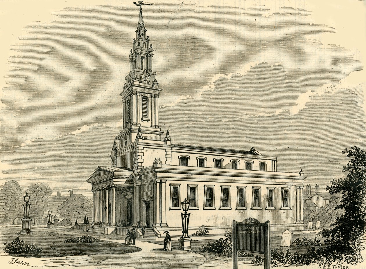 圣詹姆斯教堂，Bermondsey，c1878。 作者 不明