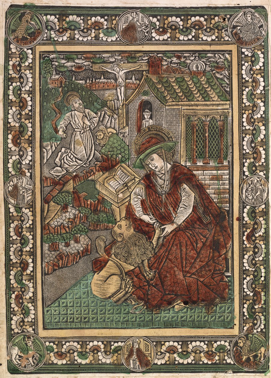 圣杰罗姆，1460-1470年。 作者 不明