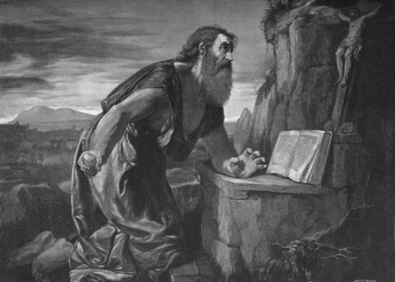 荒野中的圣杰罗姆（St. Jerome），c1525-1530，1896年 作者 不明