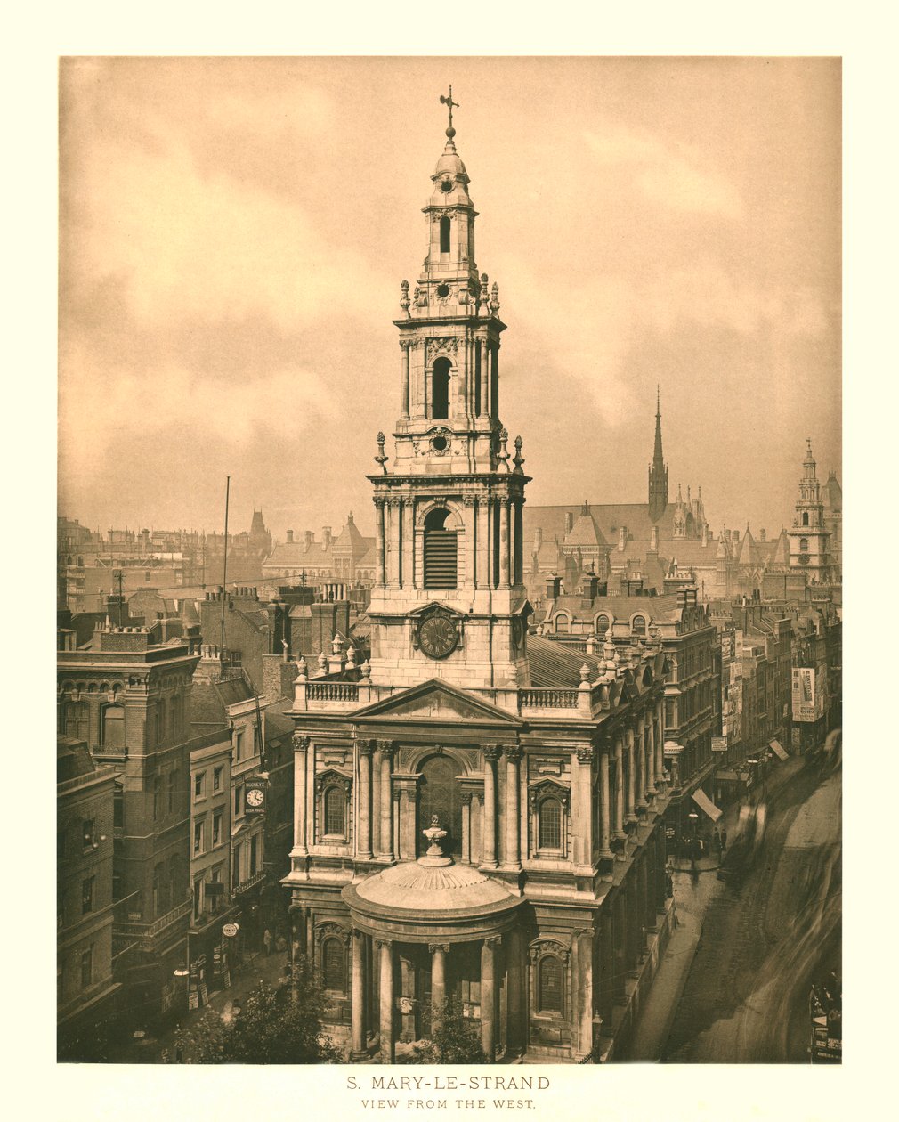 圣玛丽勒斯特兰德（St Mary-le-Strand），《西方风光》，十九世纪中叶。 作者 不明