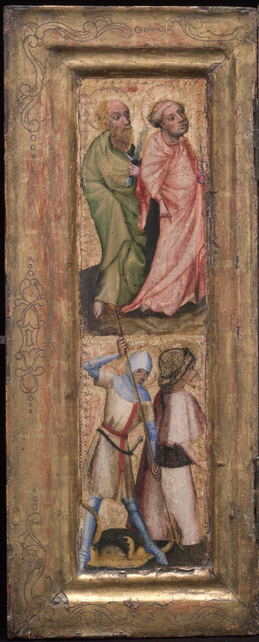 圣彼得和圣保罗，圣乔治和大圣詹姆斯，c。 1424。 作者 不明