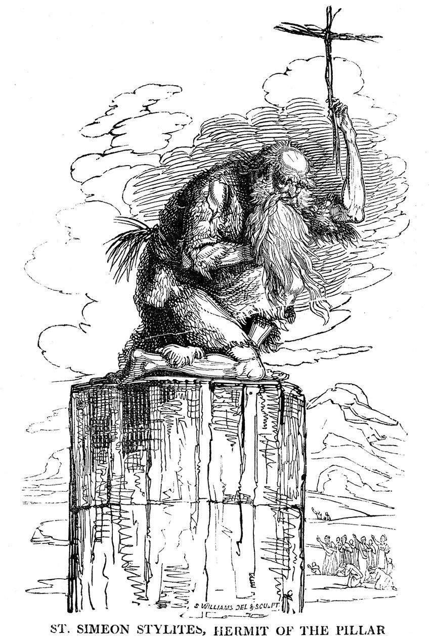 St Simeon Stylites，支柱隐士，5世纪1825年 作者 不明