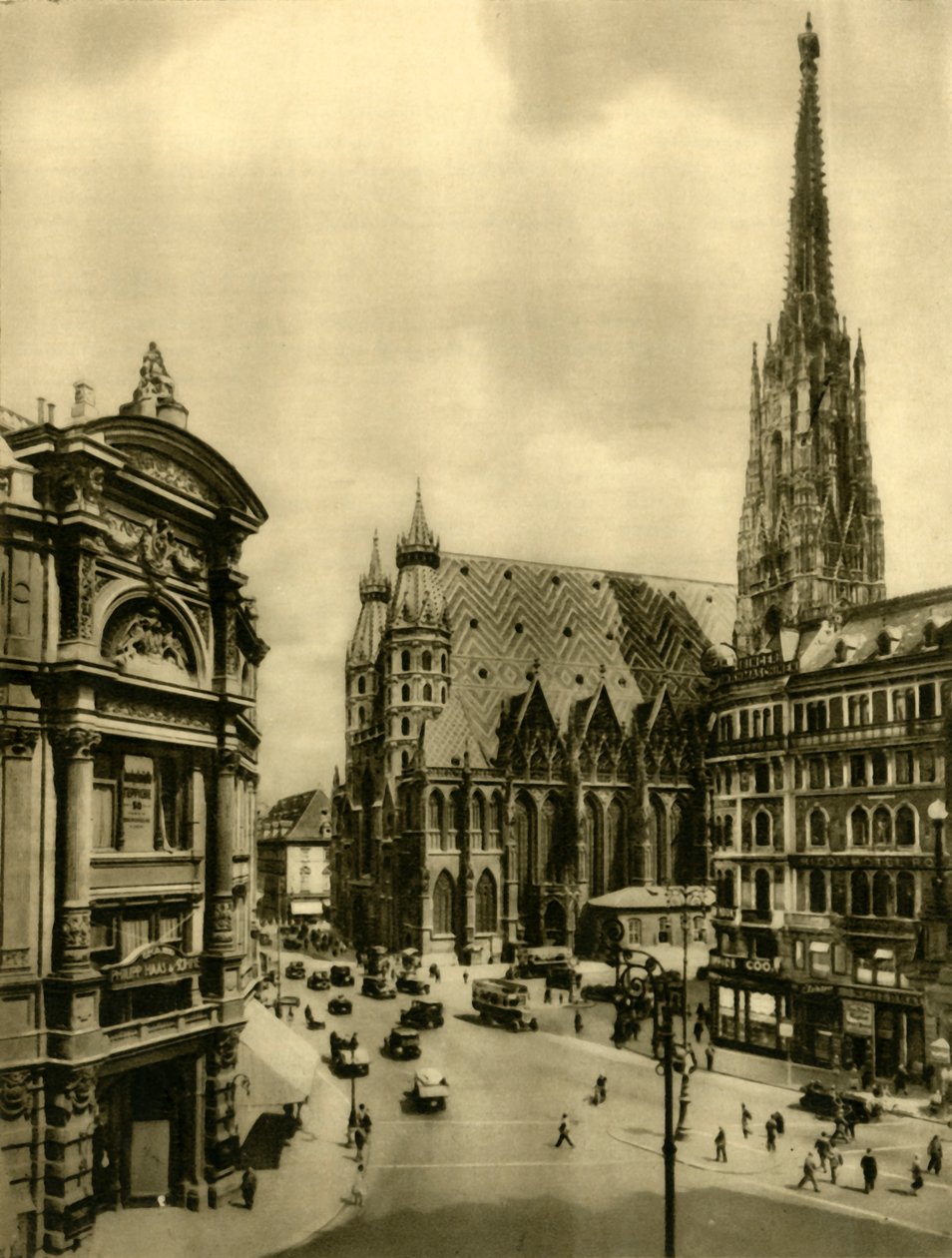 圣史蒂芬大教堂（Stephens Cathedral），维也纳，奥地利，大约1935年。 作者 不明