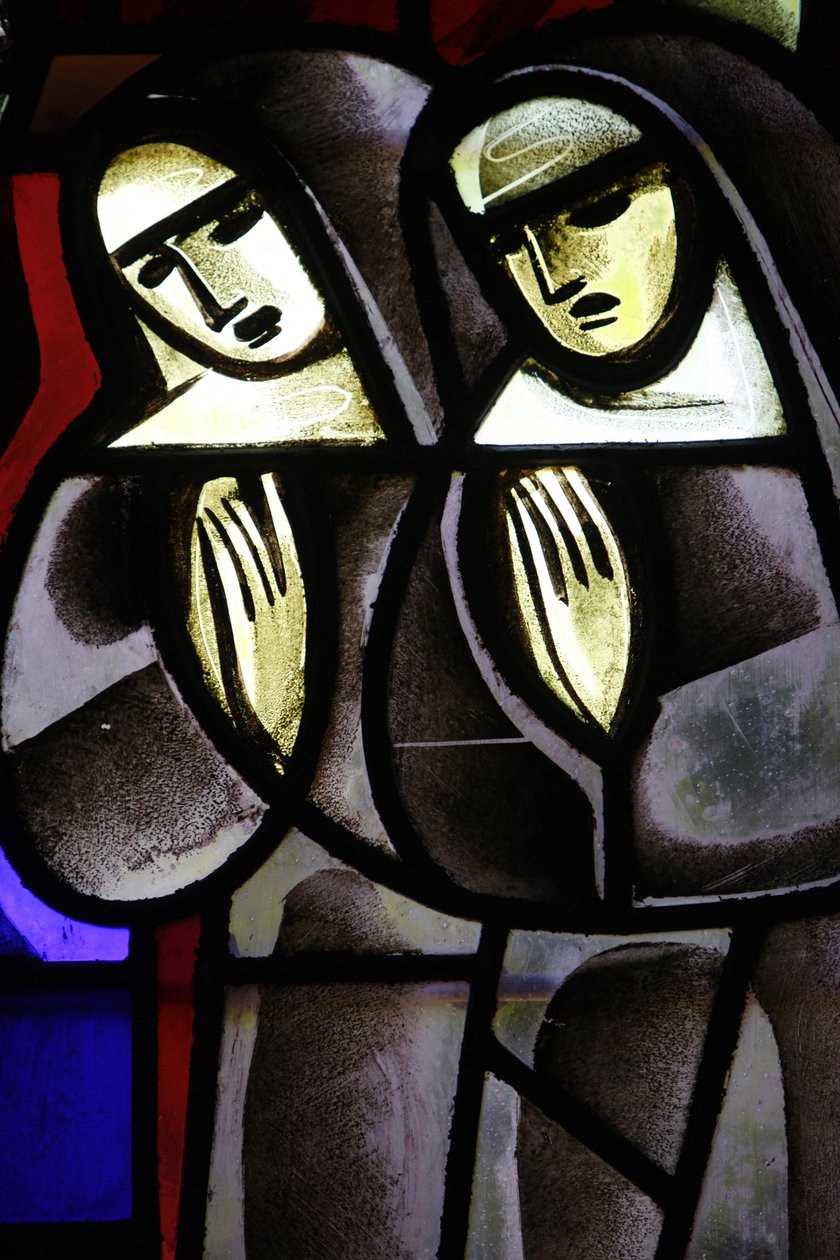 Stained glass in Notre-Dame-de-la-Trinite church Nuns , Blois, France 作者 不明