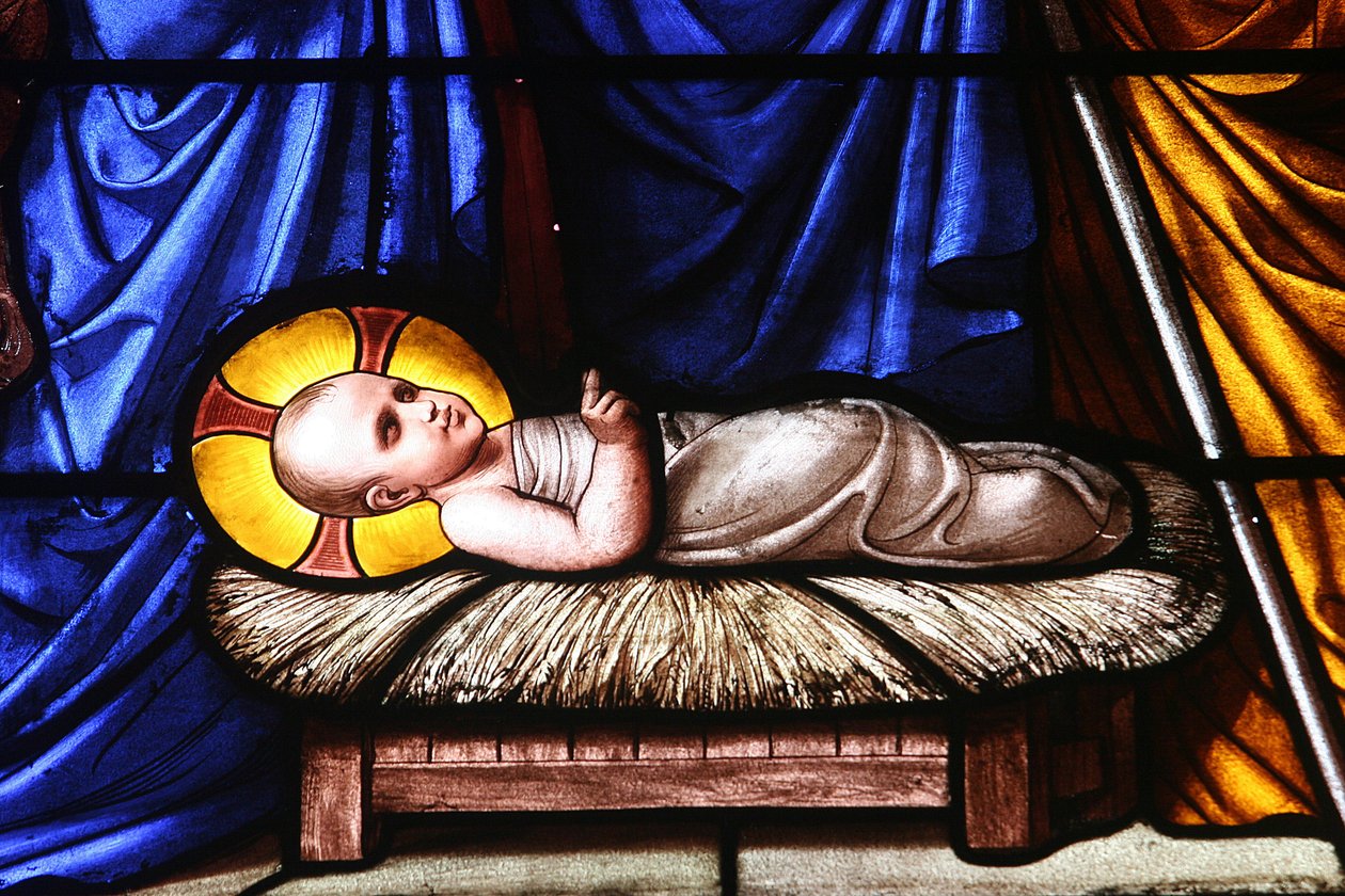 Stained glass window : Nativity Geneve Switzerland 作者 不明