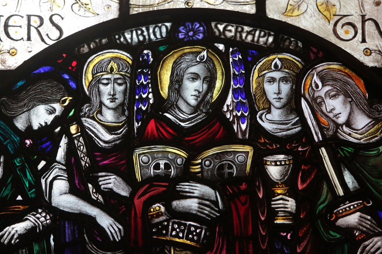 Stained glass window designed by J. Gordon Guthrie. Seraph, New York, United States of America 作者 不明