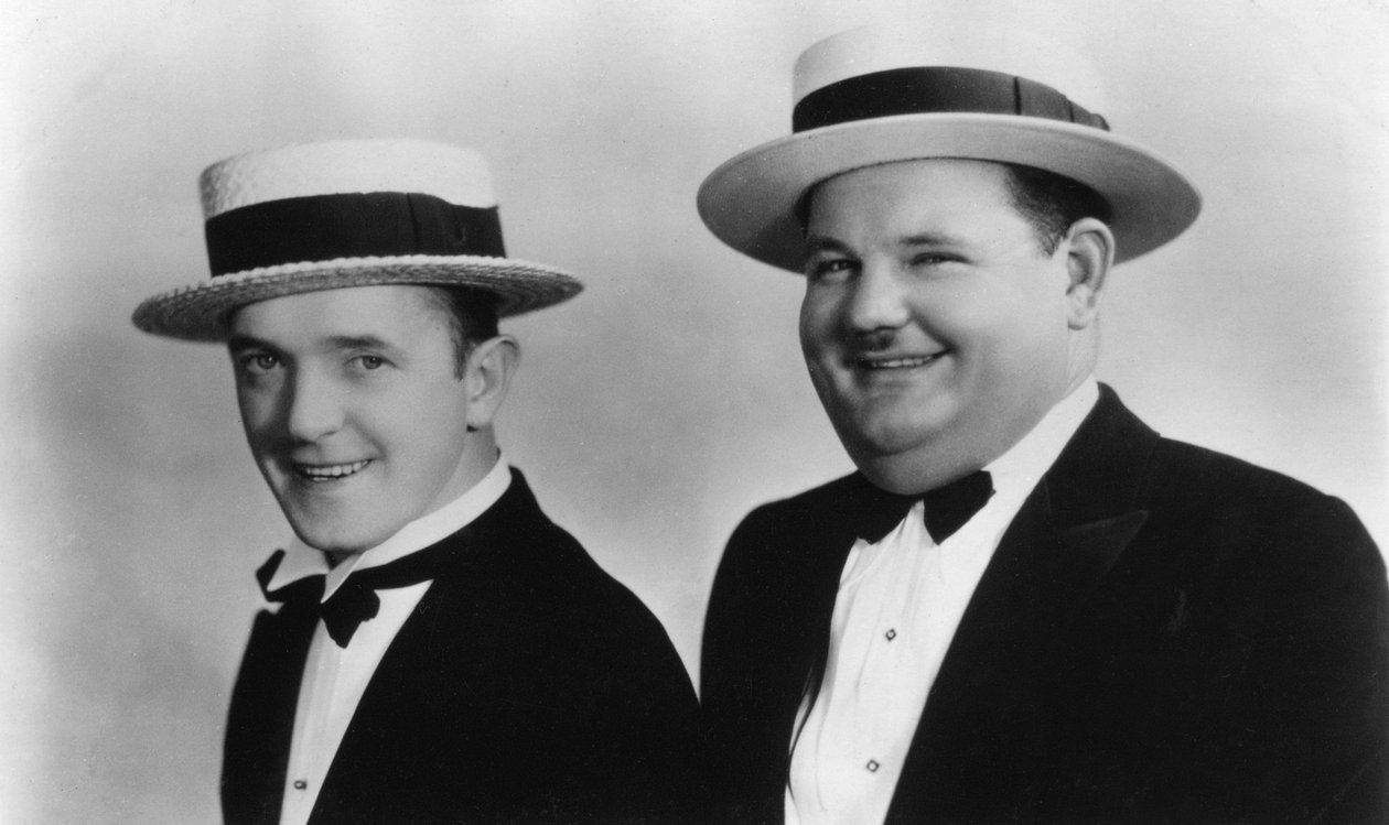 20世纪的斯坦·劳雷尔（Stan Laurel）1890-1965年和奥利弗·哈迪（Oliver Hardy）1892-1957年 作者 不明