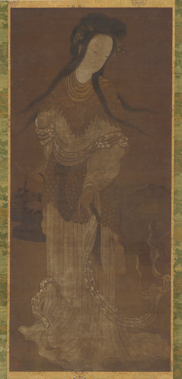 女仙立像，明代，16-17世纪。 作者 不明