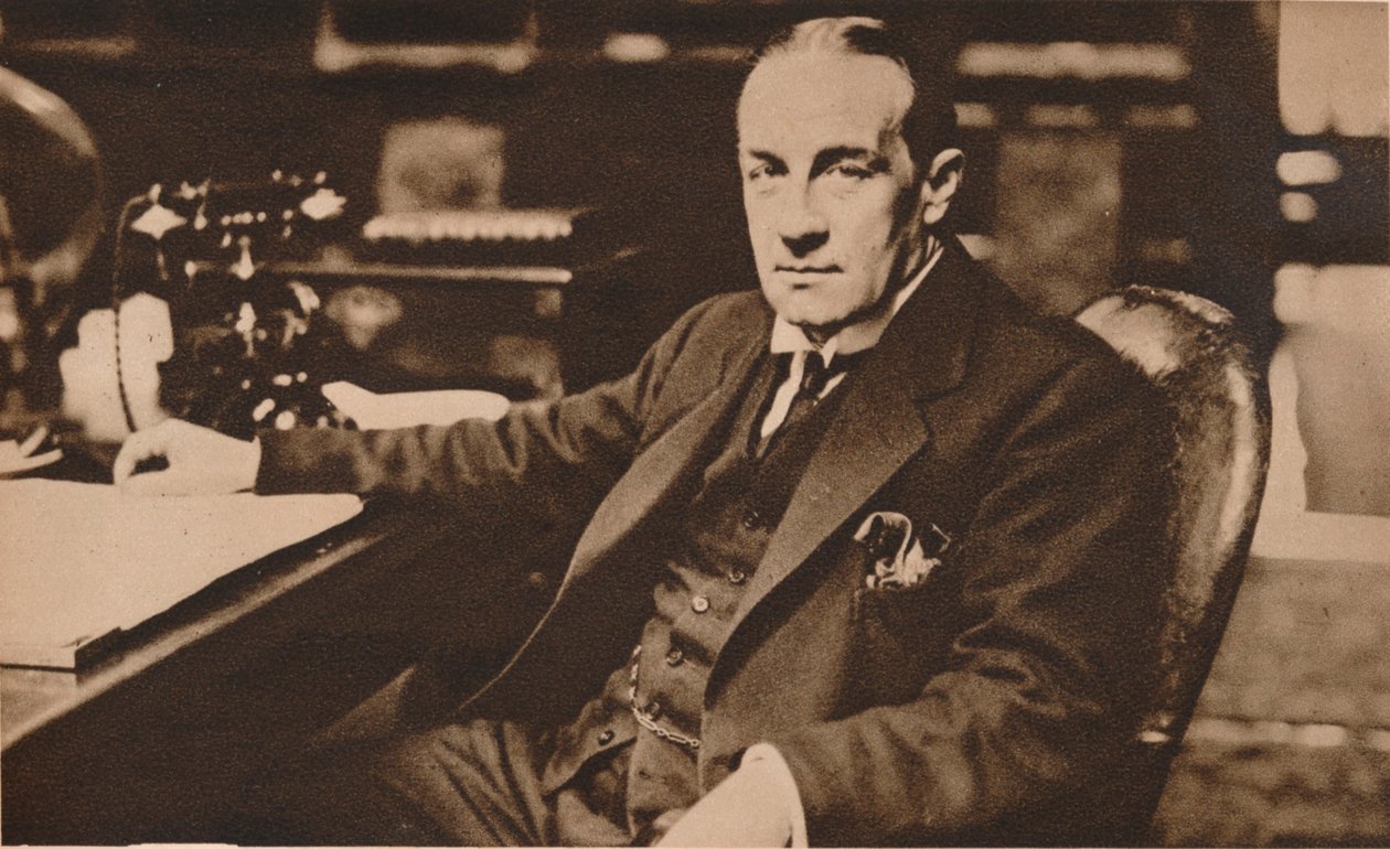 1935年5月，新当选为英国首相的斯坦利·鲍德温（Stanley Baldwin）。 作者 不明