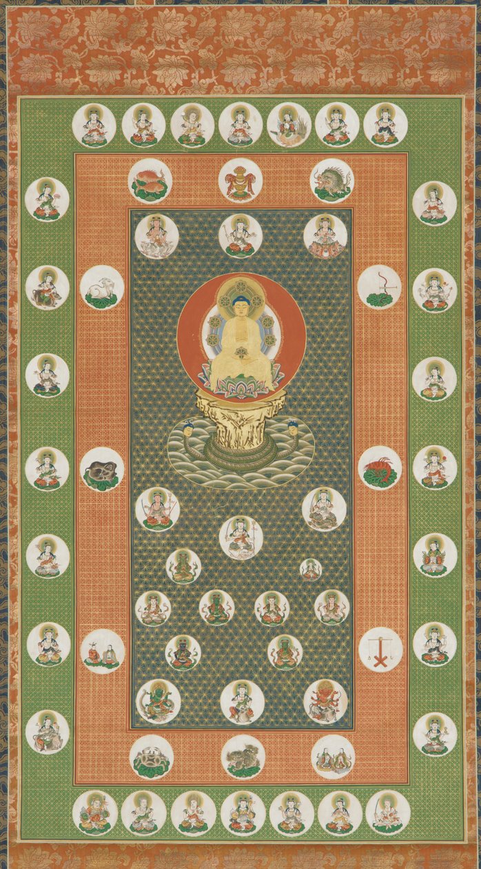 星形曼陀罗，江户时期，1615-1868。 作者 不明