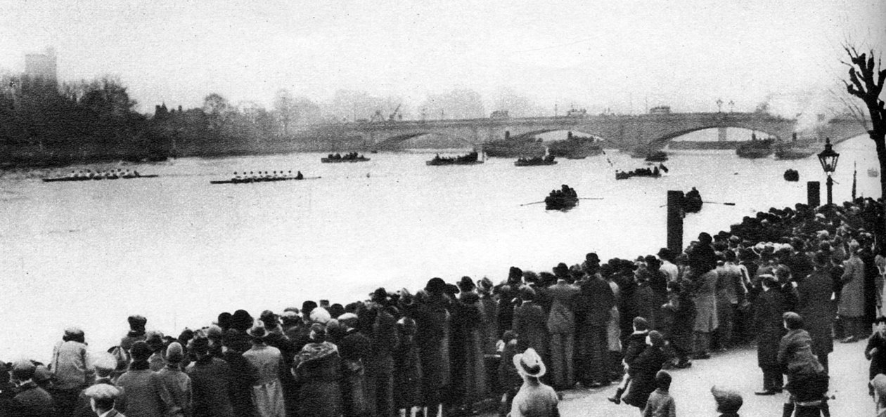 1926-1927年在伦敦举行的牛津和剑桥划船比赛开始 作者 不明
