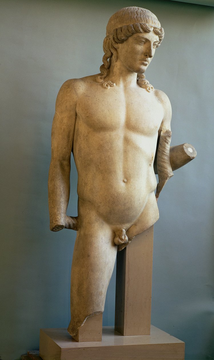 Statue of Apollo, Greek, c.480-400 BC (marble) 作者 不明