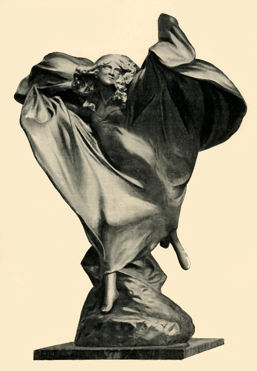泰奥多·里维埃（ThéodoreRivière）的洛伊·富勒（LoïeFuller）雕像，约1890年代，1903年。 作者 不明