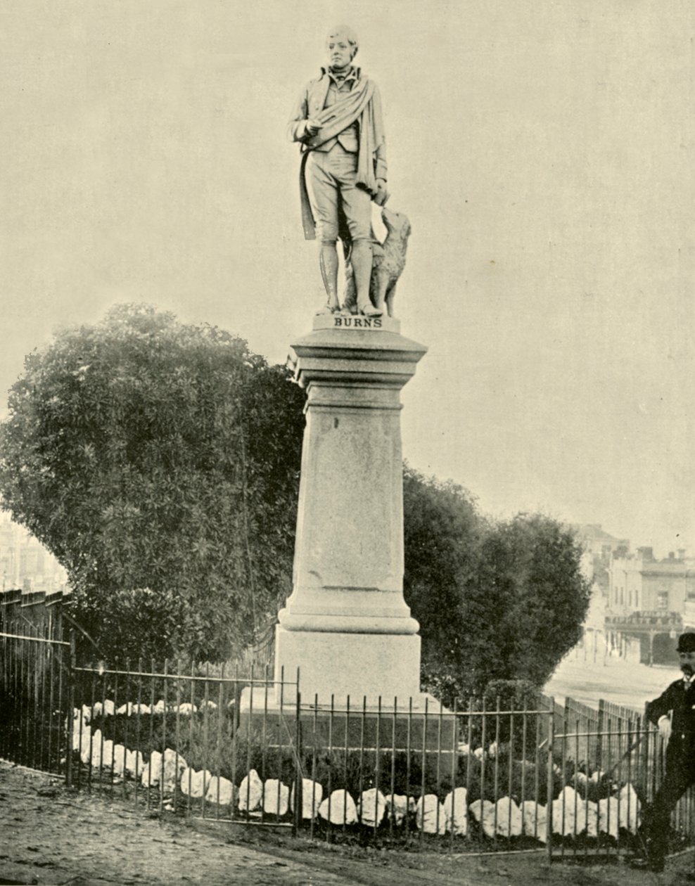 罗伯特·伯恩斯（Robert Burns）雕像，巴拉瑞特（Ballarat），1901年。 作者 不明