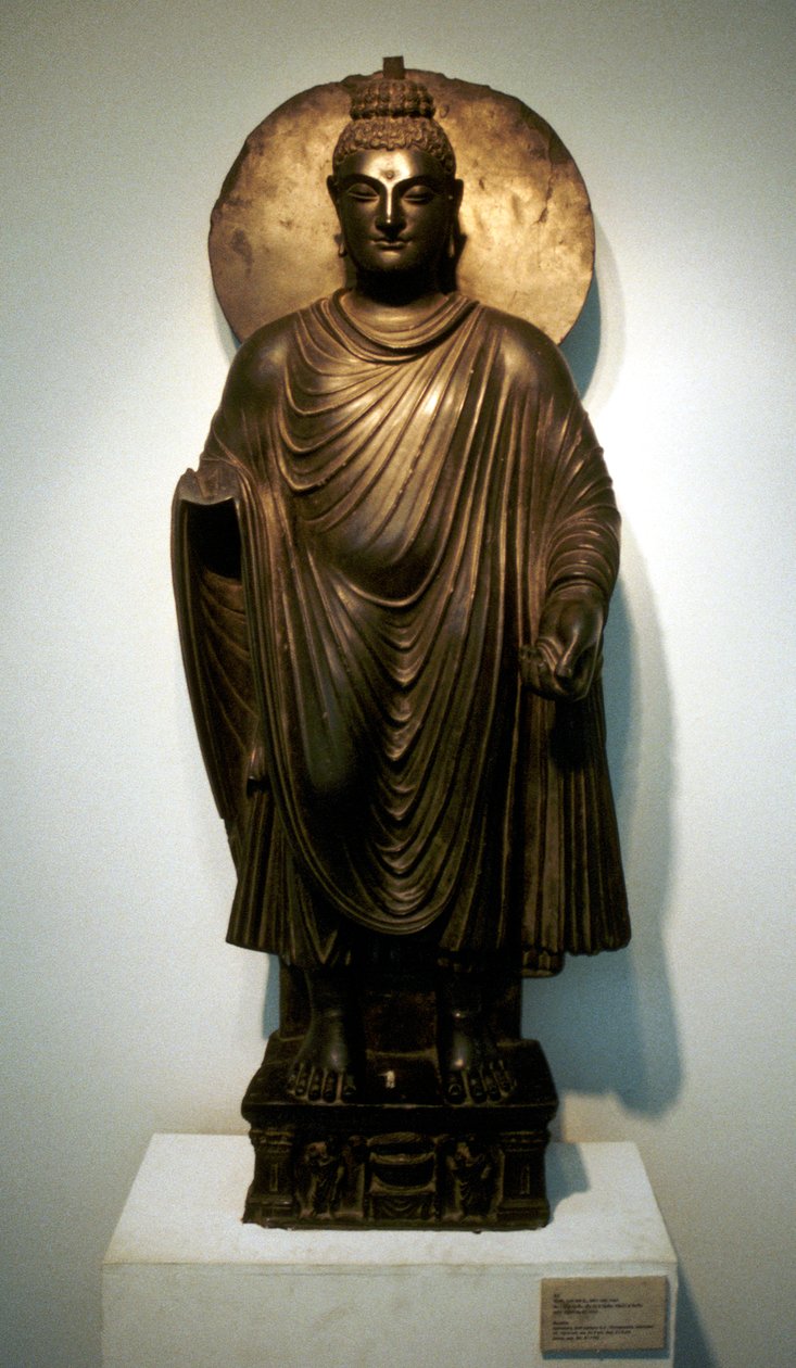 佛像，来自印度加瓦拉，2世纪 作者 不明