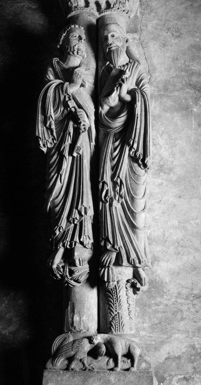 Statues of St. Peter and St. Paul Anonymous sculpture. 13th-14th century Cathedrale San Salvador de Oviedo, Spain 作者 不明
